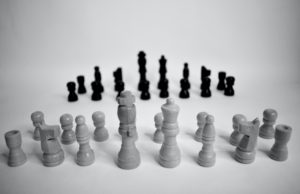 jeu d'échec photo noir et blanc